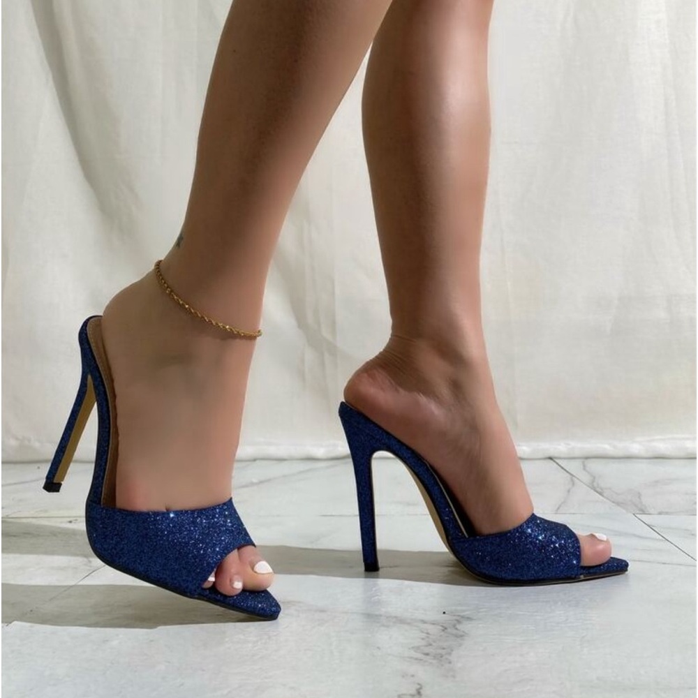 Glitter Toe Heels